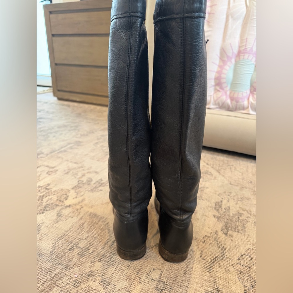 Frye Women's Cara Roper Tall Boots size 9 Black - Picture 6 of 15